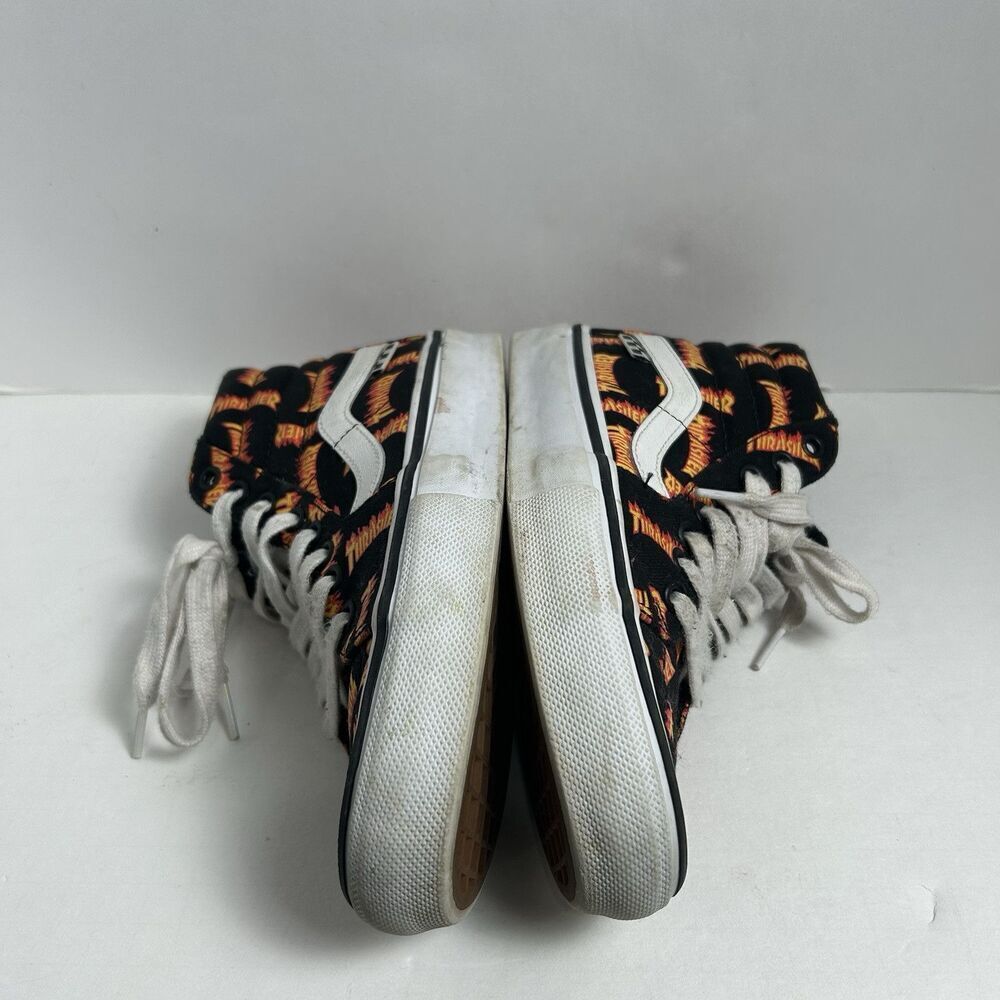 Vans X Thrasher Old Skool SK8-Hi Canvas Black Skateboarding Mens Shoes Sneaker - Picture 7 of 10